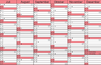 Aktivitetskalender Riverside ungdomshus høsten 2011